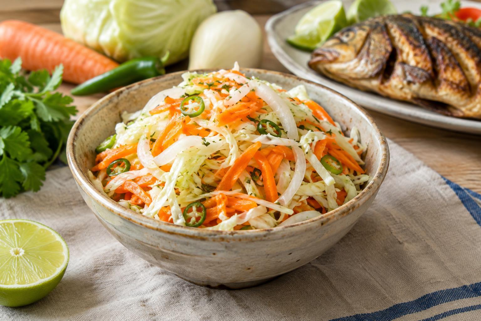 Salvadoran Curtido: A Crisp Cabbage-and-Carrot Side for Coastal Meals