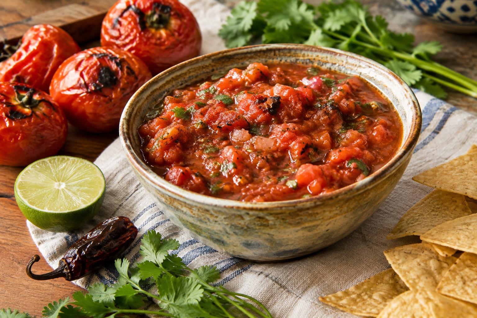 Roasted Tomato-Chipotle Salsa That Lets the Tomatoes Shine