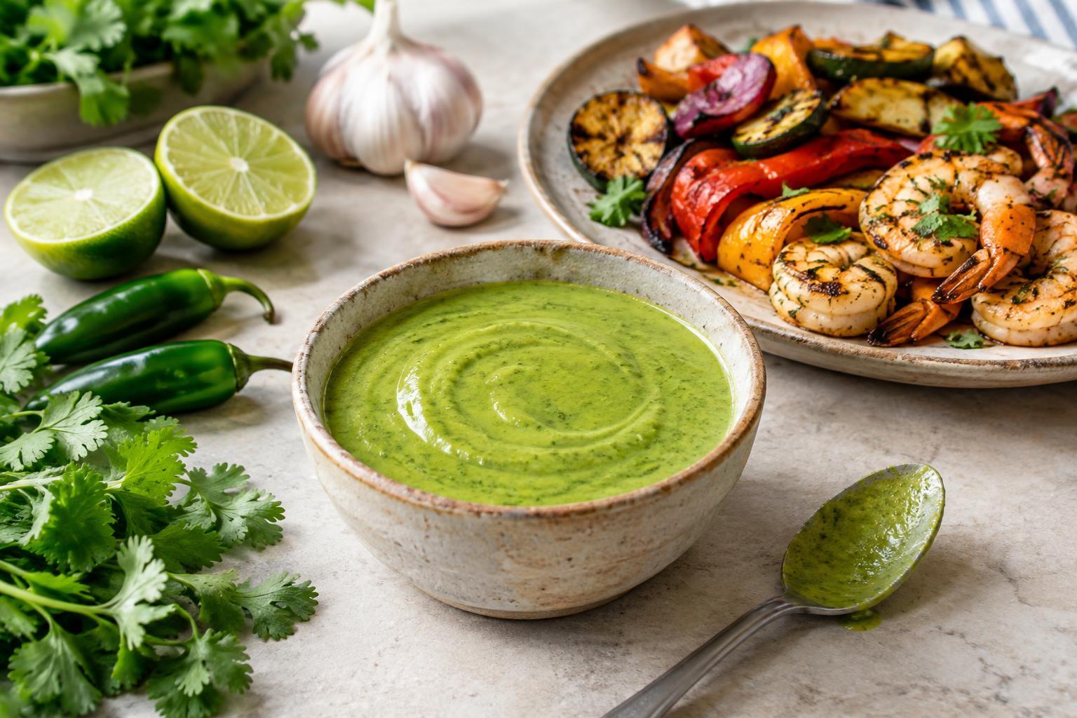 Peruvian-Style Ají Verde: A Smooth Herb-and-Chile Sauce You Can Adjust to Taste